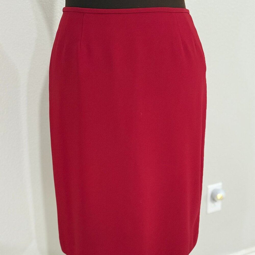 Kasper Petite Size 16 Red Skirt
